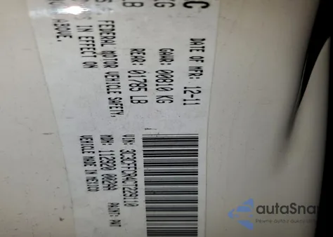 2012 Fiat 500 Lounge z USA, uszkodzony, nr VIN 3C3CFFCR4CT229110